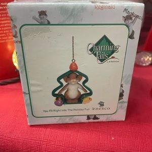 Fitz and Floyd Charming Tails “You Fit Right Into the Holiday Fun“ NIB